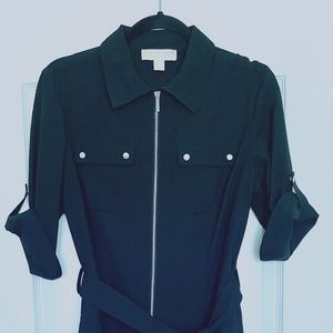 MICHAEL Micheal Kors Black Shirt Dress - Size L